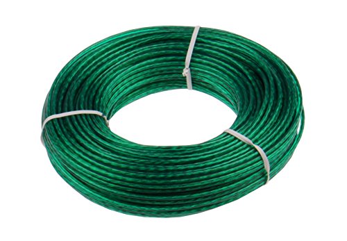 Keim Cuerda de Alambre para Tender, plástico, de 50 m y 17 x 3 x 3 cm, de Color Verde (535007)