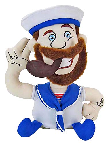 Kögler 75569 MAX - Muñeco de Trapo con Dibujo de Marinero con ventosas en la Parte Inferior, Ideal para Reducir el estrés, la ira y la agresión, Color Azul y Blanco Kögler 75569 MAX - Muñeco de Trapo con Dibujo de Marinero con ventosas en la Parte Inferior, Ideal para Reducir el estrés, la ira y la agresión, Color Azul y Blanco