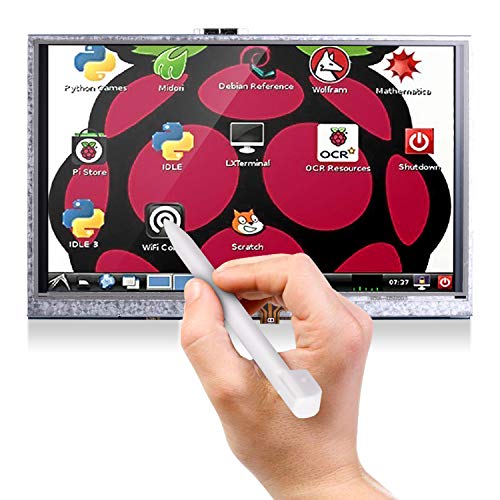 kuman 5 Pulgadas Resistive 800x480 Módulo de Pantalla de HDMI TFT LCD con Panel de Táctil Tarjeta SD y Pluma Táctil para Raspberry Pi 4 3 2 Modelo B RPI 1 B B + A A + SC5A kuman 5 Pulgadas Resistive 800x480 Módulo de Pantalla de HDMI TFT LCD con Panel de Táctil Tarjeta SD y Pluma Táctil para Raspberry Pi 4 3 2 Modelo B RPI 1 B B + A A + SC5A