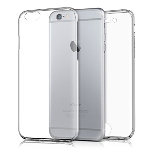 kwmobile Funda Compatible con Apple iPhone 6 / 6S - Carcasa Completa 360 para móvil - Cover Doble - Transparente
