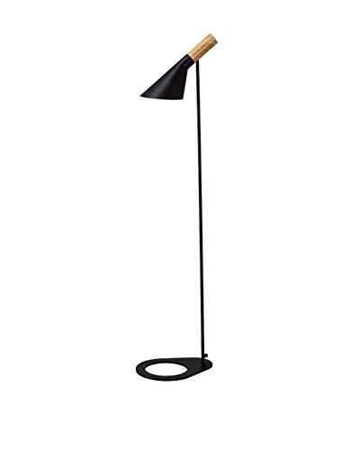 Lámpara de techo Moderna lámpara de pie Simple del norte de Europa Luz vertical Posmoderno Dormitorio de la sala de estar junto a la cama led E27 * 1 (Color: Negro)