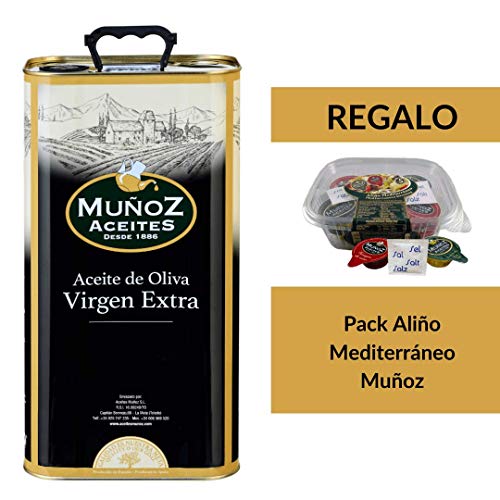 Lata metálica 5 L | Aceite de Oliva Virgen Extra | Muñoz – Comprar Aceite de Oliva Virgen Extra Lata 5 litros