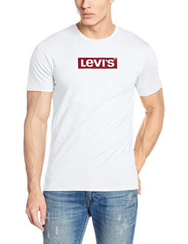 Levi's Graphic Set-in Neck, Camiseta para Hombre, Blanco (Levis Logo White 0424), L