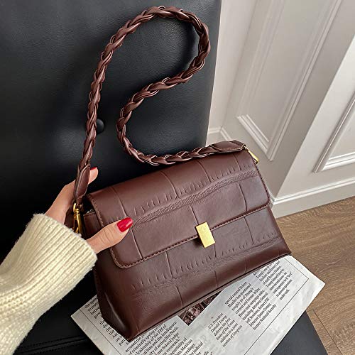 Los Bolsos De Mujer Son Atractivos Para Otoño E Invierno, Todos Los Días, Con Un Solo Hombro, Debajo Del Brazo, Bolso Pequeño De Mensajero 21 cm de largo 8 cm de ancho 16 cm de alto rojo Los Bolsos De Mujer Son Atractivos Para Otoño E Invierno, Todos Los Días, Con Un Solo Hombro, Debajo Del Brazo, Bolso Pequeño De Mensajero 21 cm de largo 8 cm de ancho 16 cm de alto rojo
