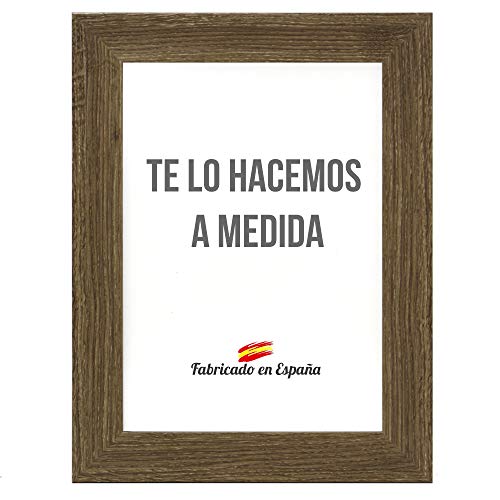 Marco a Medida para Fotos, póster, Puzzles, láminas. Cuadro Modelo 188 Nogal, con Cristal metacrilato 1.5 mm y Trasera Antihumedad 43x92 cm Marco a Medida para Fotos, póster, Puzzles, láminas. Cuadro Modelo 188 Nogal, con Cristal metacrilato 1.5 mm y Trasera Antihumedad 43x92 cm