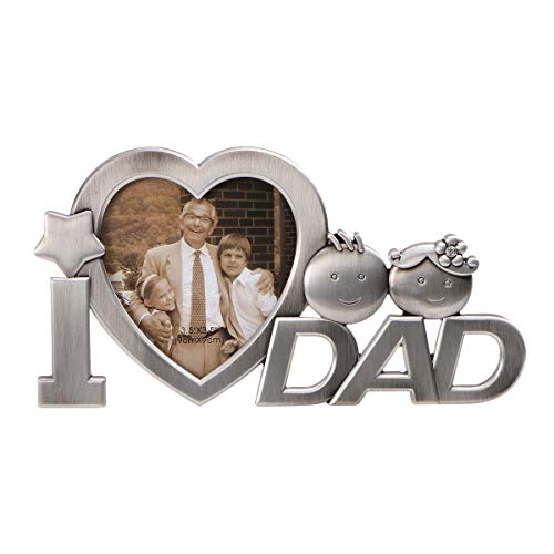 Marco de fotos de OULII con texto en inglés «I love Dad», para padre