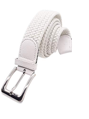 Matec Speed 1 - Cinturón elástico, color blanco, longitud total de 120 cm y 3,5 cm de ancho, elástico, trenzado y elástico.