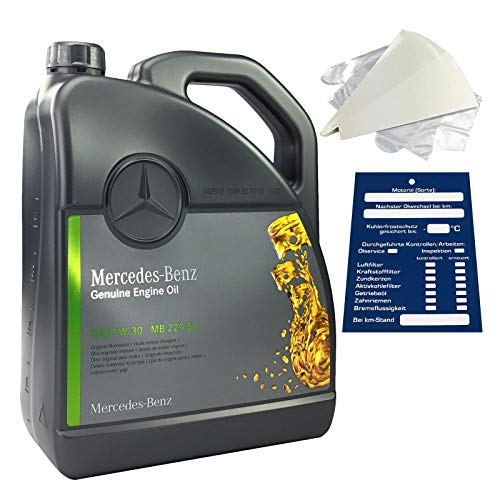 Mercedes-Benz 5W-30 MB 229.51 - Set de aceite de motor original de 5 litros Mercedes-Benz 5W-30 MB 229.51 - Set de aceite de motor original de 5 litros