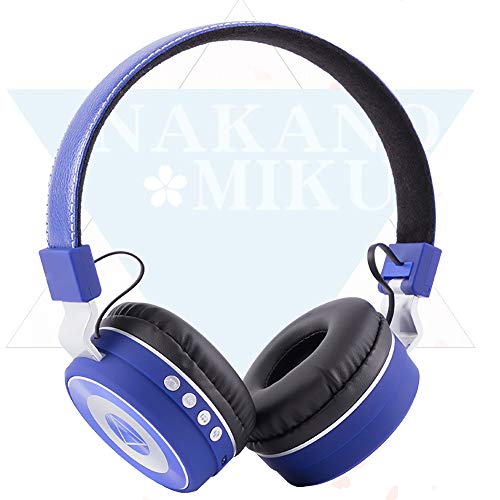 Mesky Nakano Miku auriculares Bluetooth V 4,2 + EDR estéreo inalámbrico plegable Hi-Fi accesorio disfraz cosplay auricular inalámbrico azul regalo para los fans adultos unisex (distancia 10M) Mesky Nakano Miku auriculares Bluetooth V 4,2 + EDR estéreo inalámbrico plegable Hi-Fi accesorio disfraz cosplay auricular inalámbrico azul regalo para los fans adultos unisex (distancia 10M)