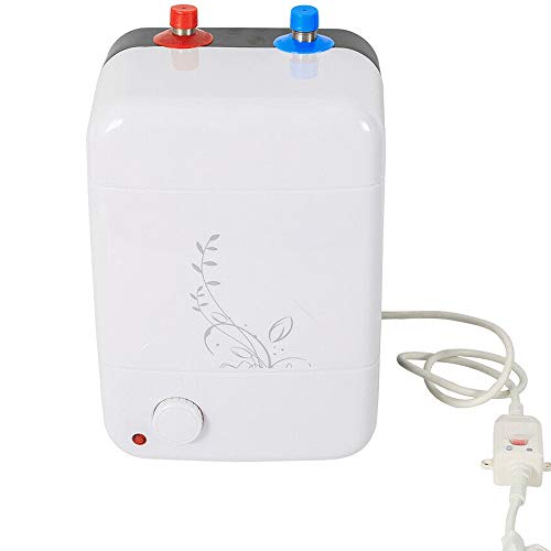 Mini Calentador de agua eléctrico Instantáneo 8 litros Calentador para Cocina Baño 1.5kW, temperature 30-75 °