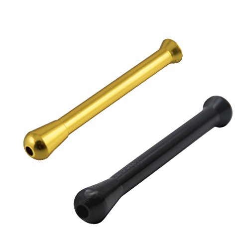 M&M Smartek 2 tubos de metal de colores (1 negro y 1 dorado).