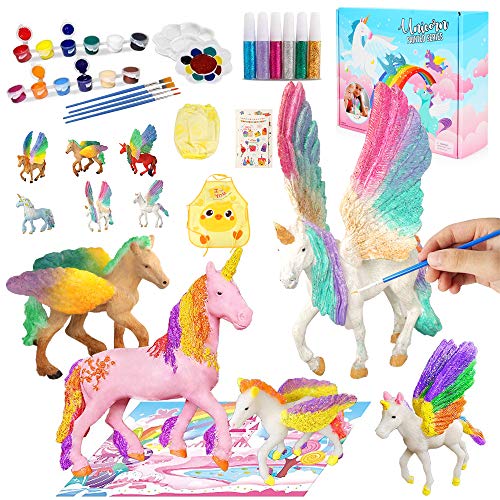 MMTX Kits de Pintura de Unicornio para Niños Pintar Juego, Niños Unicornio Artes y Manualidades Creativo Juguete Cumpleaños Navidad Unicornio Regalo para