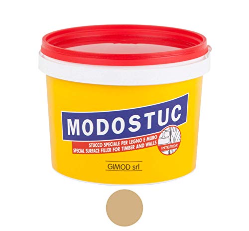 MODOSTUC Roble - Masilla profesional de pasta lista para uso en interiores, ideal para madera y pared de secado rápido y adherencia perfecta, 5 kg. MODOSTUC Roble - Masilla profesional de pasta lista para uso en interiores, ideal para madera y pared de secado rápido y adherencia perfecta, 5 kg.