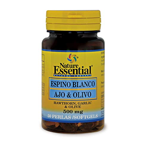 Nature Essential Espino blanco + ajo + olivo 500 mg - 50 perlas
