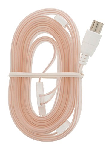 NEDIS -Cable con conector coaxial hembra para recepción de emisión FM (clavija de 9,5 mm), color rosa