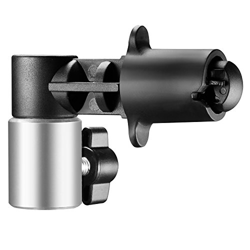 Neewer Antecedentes y soporte Clip para Reflector Disco 9 x 7 x 4 cm/67g Hecho de Aleación de Aluminio con Plata Satinada Abrazadera para Soporte de Reflector de Estudio Fotográfico