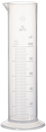 neoLab E-4036 - Cilindro medidor de polipropileno (100 ml, base redonda, 5 ml)