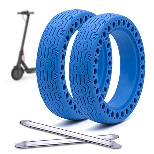 Neumático Xiaomi m365, Xiaomi m365 accesorios, ruedas macizas xiaomi m365. 2 neumáticos repuestos patinete Xiaomi m365. Rueda Xiaomi m365 Azul