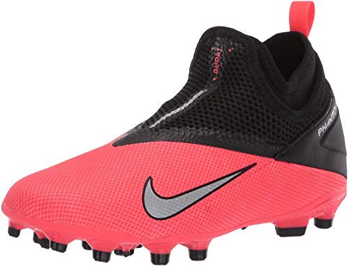 Nike Phantom VSN 2 Academy DF FG/MG, Botas de fútbol Unisex Adulto, Color Rojo metálico Plateado 606, 38.5 EU