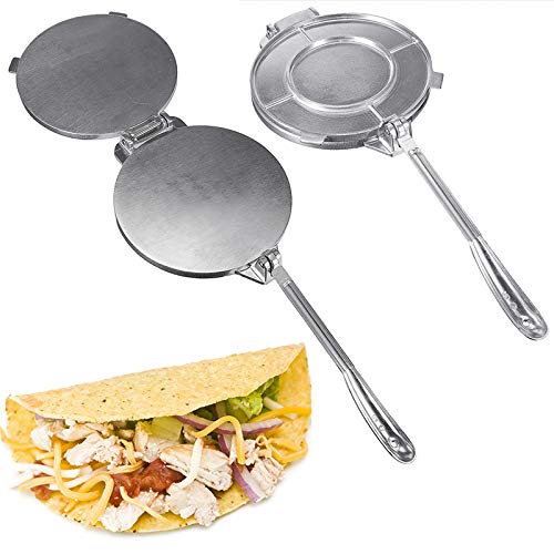 Ochenta prensa de tortilla de aleación de aluminio Tortilla Press-Fabricante de prensa de tortilla pre-sazonada Herramienta de prensa de tortilla plegable antiadherente hace tortilla fresca Maker Ochenta prensa de tortilla de aleación de aluminio Tortilla Press-Fabricante de prensa de tortilla pre-sazonada Herramienta de prensa de tortilla plegable antiadherente hace tortilla fresca Maker