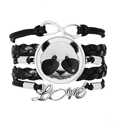 OFFbb-USA Eye Destroys Face Momentum Pulsera Amor Accesorio Trenzado de Cuero para tejer Pulsera de Regalo