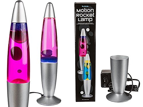OOTB 57/1258 Motion Rocket - Lámpara de plástico (9,4 x 9,3 x 45,5 cm), color azul y rosa