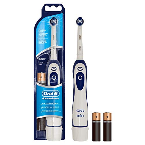 Oral-B Advance Power - Cepillo de dientes eléctrico a pilas, azul/blanco