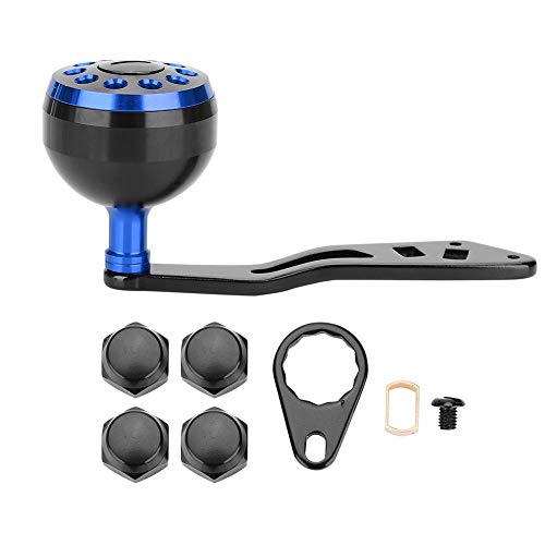 Outbit Mango de Carrete de Pesca - Mango de Carrete de Pesca Perilla CNC con Accesorios Accesorios(Negro + Azul) Outbit Mango de Carrete de Pesca - Mango de Carrete de Pesca Perilla CNC con Accesorios Accesorios(Negro + Azul)