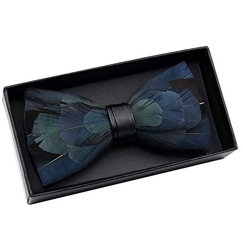 Pajarita de Madera Para Hombre Partido hecho a mano pluma Pre-atada de la pajarita de Bowtie del cuello ajustable de boda de los hombres de la mariposa Pre-atado Pajarita Pajarita Artesanal De Madera Pajarita de Madera Para Hombre Partido hecho a mano pluma Pre-atada de la pajarita de Bowtie del cuello ajustable de boda de los hombres de la mariposa Pre-atado Pajarita Pajarita Artesanal De Madera