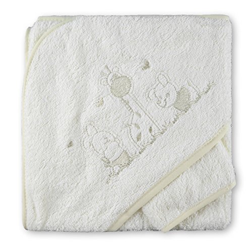 PEKITAS Bebe Capa De Baño Con Capucha y Manopla 75x75 cm 90% Algodón 10% Polyester Dibujo Bordado Fabricado En Portugal PEKITAS Bebe Capa De Baño Con Capucha y Manopla 75x75 cm 90% Algodón 10% Polyester Dibujo Bordado Fabricado En Portugal