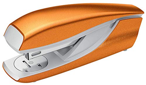 PETRUS 623594 - Grapadora para oficina gama WOW modelo 635 color naranja metalizado (en blister)