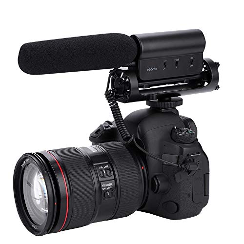 Pomya TAKSTAR SGC-598 Video Micrófono Mic para cámara, Fotografía Entrevista Micrófono Micrófono para cámaras Nikon Canon DSLR