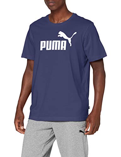 PUMA Essentials SS M tee Camiseta de Manga Corta, Hombre, Azul (Peacoat), XXL