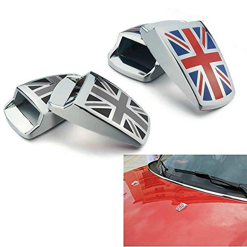 QIDIAN -Cubierta de la tapa de la boquilla del rociador del agua del limpiaparabrisas para Mini Cooper One S Clubman R55 R56 R59 R60 R61 F54 F55 F56 F60 Countryman Paceman QIDIAN -Cubierta de la tapa de la boquilla del rociador del agua del limpiaparabrisas para Mini Cooper One S Clubman R55 R56 R59 R60 R61 F54 F55 F56 F60 Countryman Paceman