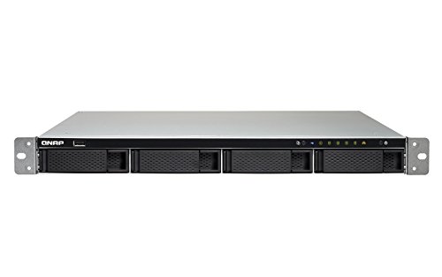QNAP TS-463XU-RP Ethernet Bastidor (1U) Negro NAS - Unidad Raid (Unidad de Disco Duro, SSD, Serial ATA III, 2.5,3.5", 0, 1, 5, 6, 10, 50, 60, JBOD, FAT32,HFS+,NTFS,ext3,ext4, 2 GHz)