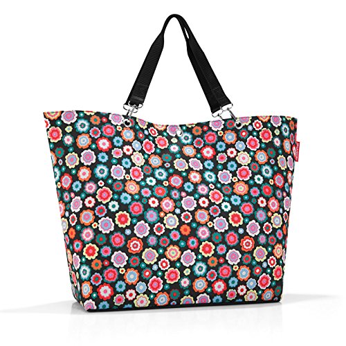 reisenthel shopper XL Bolsa de tela y playa, 68 cm, 35 liters, Multicolor (Happy Flowers)