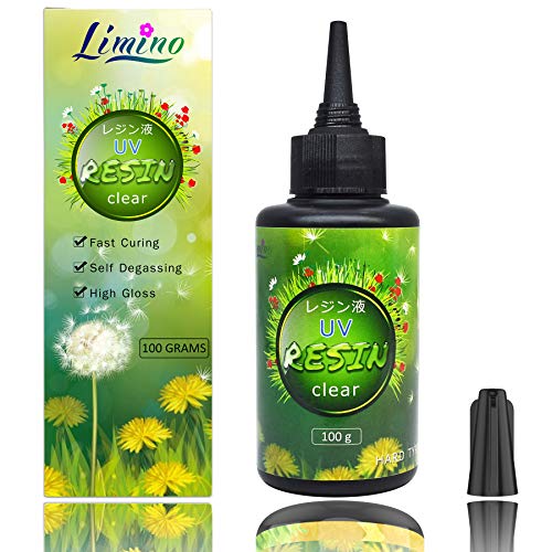 Resina UV - 100g de Resina Epoxi de Curado UV Transparente para Fundición y Revestimiento, Molde de Resina DIY - Pegamento Duro Resina para la Fabricación de Joyas de Bricolaje, Decoración Artesanal Resina UV - 100g de Resina Epoxi de Curado UV Transparente para Fundición y Revestimiento, Molde de Resina DIY - Pegamento Duro Resina para la Fabricación de Joyas de Bricolaje, Decoración Artesanal