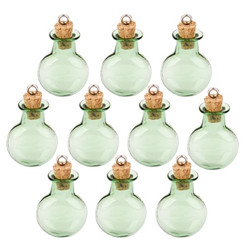 rosenice botellas corcho Vial De Mini Botella redonda soporte de que deseen botella 10 unidades