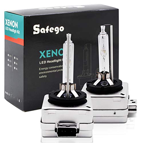 Safego 2X D1S Lámpara de Xenón de Faros Bombilla Hid Xenon Luz Luces de Coche para Coches Blanco Ac 12V 35W 6000K