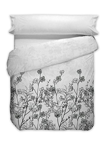 Senda Juego Nórdica 3 Piezas, Edredón, Funda Almohada y Sábana Bajera, (Cama 135 (220x220 cm), Granito), Multicolor, 220 x 220 cm Senda Juego Nórdica 3 Piezas, Edredón, Funda Almohada y Sábana Bajera, (Cama 135 (220x220 cm), Granito), Multicolor, 220 x 220 cm