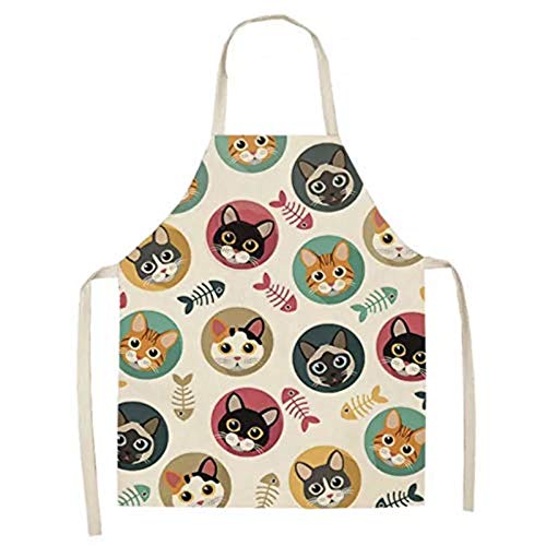 ShopINess Delantales gato (Espinas de pescado, 47x38cm) ShopINess Delantales gato (Espinas de pescado, 47x38cm)
