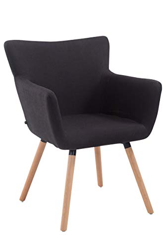 Silla De Salón Antwerpen Tapizada En Tela I Butaca con Reposabrazos & Base De Madera I Silla De Comedor Estilo Escandinavo I Color:, Color:Negro, Color del Marco:Natura Silla De Salón Antwerpen Tapizada En Tela I Butaca con Reposabrazos & Base De Madera I Silla De Comedor Estilo Escandinavo I Color:, Color:Negro, Color del Marco:Natura