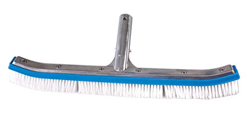 SIQUA Cepillo para Piscina de Aluminio, indicado para la Limpieza de Paredes, Azulejos y Suelos.Fabricado en polimero Reforzado de Larga duración, Resistente a la Intemperie