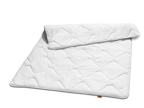 sleepling 190061 edredón para Todo el año, Peso Medio (Relleno 1.065 gr.), 100% de algodón, hipoalergénico, 155 x 220 cm, Blanco