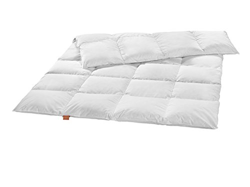 sleepling Premium Plumas (Fabricado en Alemania 100% Nuevo silberweißen Ganso cálido (940 gr. Peso de Relleno), 155 x 220 cm, Color Blanco sleepling Premium Plumas (Fabricado en Alemania 100% Nuevo silberweißen Ganso cálido (940 gr. Peso de Relleno), 155 x 220 cm, Color Blanco