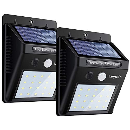 Solar Light 2 PACK 20 LED Sensor de Movimiento Wall Light, Luces de Noche Seguridad brillante Auto On/Off, Impermeable Inalámbrico Proyector de energía solar para el árbol patio patio jardín calzada Solar Light 2 PACK 20 LED Sensor de Movimiento Wall Light, Luces de Noche Seguridad brillante Auto On/Off, Impermeable Inalámbrico Proyector de energía solar para el árbol patio patio jardín calzada