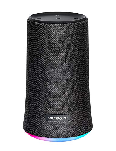 Soundcore Altavoz Bluetooth portátil, Altavoz inalámbrico Anker Flare, Altavoz para Fiestas, Sonido de 360°, Graves mejorados y LED Ambiental, Impermeable y Resistente al Polvo IP67, 12 h de batería