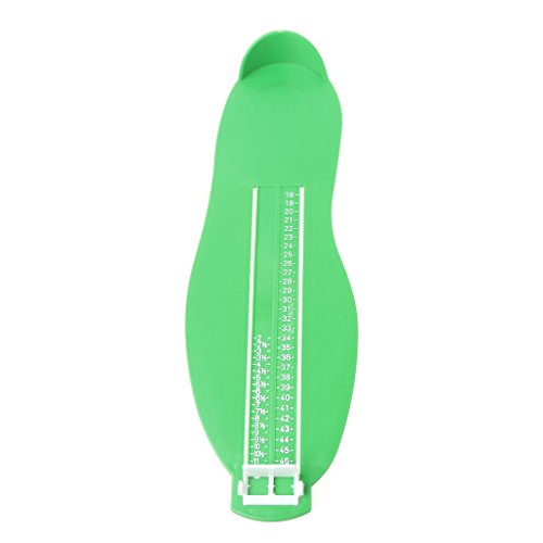 Sqiuxia - Medidor de pies para niños y Adultos, 4 Colores Opcionales, Verde