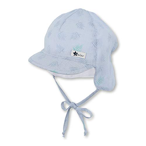 Sterntaler Cap with Visor and Neck Protection Sombrero, Azul (Himmel 325), XXXX-Large (Talla del Fabricante: 47) para Bebés