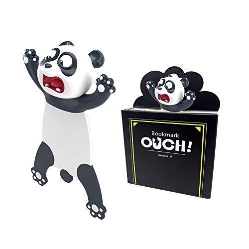 TDCQ Marcapáginas de Animales,dibujos Animados Estéreo en 3D Marcadores,Marcapáginas 3d,marcapáginas de animales,Marcadores de Libros,Marcadores de Animales,Divertido marcador (panda)